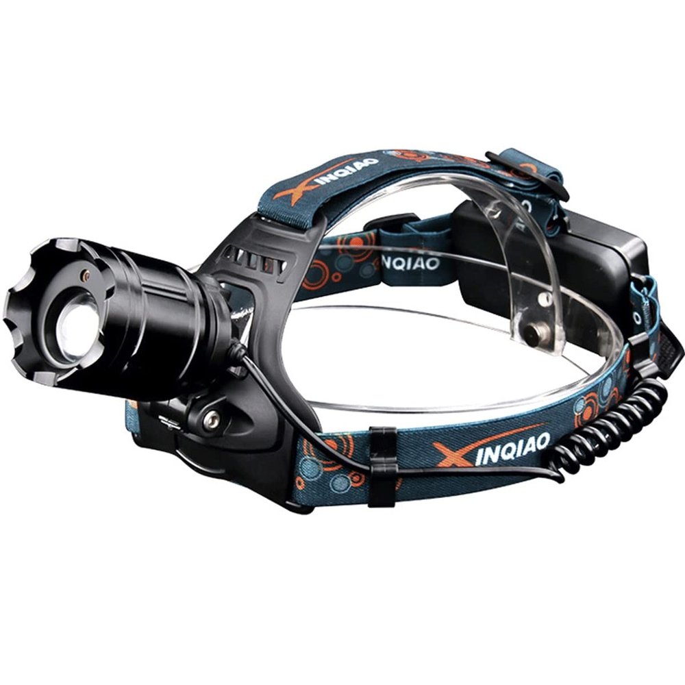 Feilx LED Headlamp Rechargeable, Super Bright Head Lamp, Great for Running, Camping, Hiking & More,Head-Mounted Flashlight Ultra Light Night Fishing Light Waterproof Outdoor Search Light