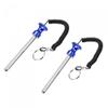 uxcell 10mm x 105mm Weight Stack Pin with Pull Rope Magnetic Strength Training Equipment Accessories for Fitness Training Blue 2pcs view 1