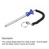 uxcell 10mm x 105mm Weight Stack Pin with Pull Rope Magnetic Strength Training Equipment Accessories for Fitness Training Blue 2pcs view 3