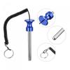 uxcell 10mm x 105mm Weight Stack Pin with Pull Rope Magnetic Strength Training Equipment Accessories for Fitness Training Blue 2pcs view 4