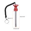 uxcell 10mm x 105mm Weight Stack Pin with Pull Rope Magnetic Strength Training Equipment Accessories for Fitness Training Red view 2