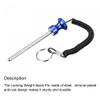 uxcell 8mm x 125mm Weight Stack Pin with Pull Rope Magnetic Strength Training Equipment Accessories for Fitness Training Blue 2pcs view 3