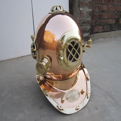 NAUTICAL COLLECTION Decorative Divers Helmet Solid Copper & Brass Scuba Diving Helmet 18" Diving Helmet Replica US Navy Mark V Deep Sea Marine Divers Antique Scuba SEA Diver