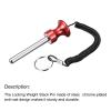 uxcell 10mm x 80mm Weight Stack Pin with Pull Rope Magnetic Strength Training Equipment Accessories for Fitness Training Red 2pcs view 3