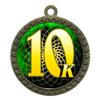 10 Pack of 10K Gold 2.25 Inch Medals Trophy Awards with Red White Blue Neck Ribbons D212G-FCL579-10PK view 1