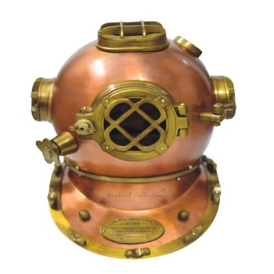 NAUTICAL COLLECTION Decorative Divers Helmet Solid Steel & Aluminum Scuba Diving Helmet 18" Diving Helmet Replica US Navy Mark V