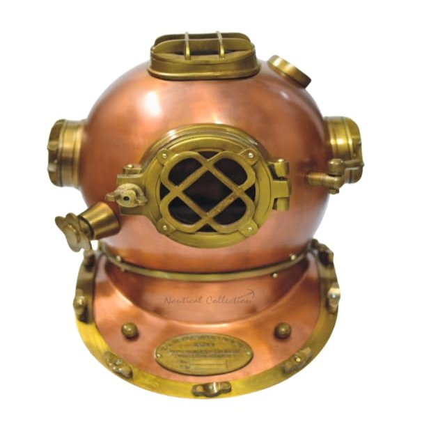 NAUTICAL COLLECTION Decorative Divers Helmet Solid Steel & Aluminum Scuba Diving Helmet 18" Diving Helmet Replica US Navy Mark V