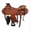 Custom Made Wade Ranch Saddle 15 16 17 18 Roping Horse Floral Tooled Leather Set (15) view 4