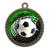 10 Pack of Soccer Gold 2.25 Inch Medals Trophy Awards with Red White Blue Neck Ribbons D212G-FCL542-10PK view 1