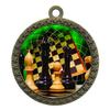 10 Pack of Chess Gold 2.25 Inch Medals Trophy Awards with Red White Blue Neck Ribbons D212G-FCL440-10PK view 1
