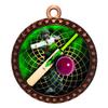 10 Pack of Cricket Bronze 2.25 Inch Medals Trophy Awards with Red White Blue Neck Ribbons D212B-FCL444-10PK