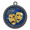 10 Pack of Drama Silver 2.25 Inch Medals Trophy Awards with Red White Blue Neck Ribbons D212S-EG22-10PK view 1
