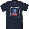 Tee Luv Men's U.S. Mail USPS Shirt - United States Postal Service Eagle T-Shirt, Navy, XL view 1