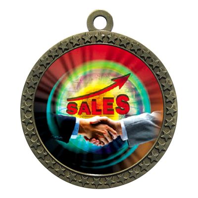 10 Pack of Top Sales Gold 2.25 Inch Medals Trophy Awards with Red White Blue Neck Ribbons D212G-MY480-10PK