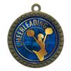 10 Pack of Cheerleading Gold 2.25 Inch Medals Trophy Awards with Red White Blue Neck Ribbons D212G-EG16-10PK view 1
