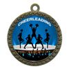 10 Pack of Cheerleading Gold 2.25 Inch Medals Trophy Awards with Red White Blue Neck Ribbons D212G-EG70-10PK view 1