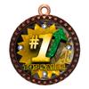 10 Pack of Top Sales Bronze 2.25 Inch Medals Trophy Awards with Red White Blue Neck Ribbons D212B-FCL567-10PK view 1