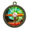 10 Pack of T-Ball Gold 2.25 Inch Medals Trophy Awards with Red White Blue Neck Ribbons D212G-MY403-10PK view 1