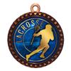 10 Pack of Lacrosse Bronze 2.25 Inch Medals Trophy Awards with Red White Blue Neck Ribbons D212B-EG34-10PK view 1