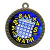 10 Pack of Math Gold 2.25 Inch Medals Trophy Awards with Red White Blue Neck Ribbons D212G-FCL510-10PK