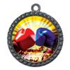 10 Pack of Boxing Silver 2.25 Inch Medals Trophy Awards with Red White Blue Neck Ribbons D212S-MY412-10PK view 1