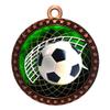 10 Pack of Soccer Bronze 2.25 Inch Medals Trophy Awards with Red White Blue Neck Ribbons D212B-FCL542-10PK view 1