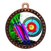 10 Pack of Archery Bronze 2.25 Inch Medals Trophy Awards with Red White Blue Neck Ribbons D212B-FCL404-10PK view 1