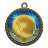 10 Pack of Tennis Gold 2.25 Inch Medals Trophy Awards with Red White Blue Neck Ribbons D212G-D84-10PK view 1