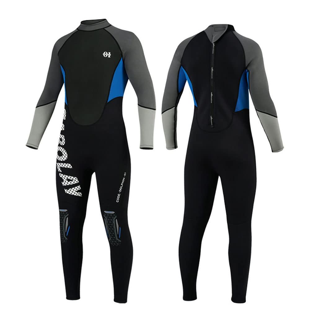Alstorpha Wetsuits for Men 3mm Neoprene Wetsuit Back Zipper Wetsuit Keep Warm Good for Snorkeling, Surfing, Swimming (Large)