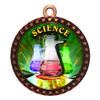 10 Pack of Science Bronze 2.25 Inch Medals Trophy Awards with Red White Blue Neck Ribbons D212B-FCL534-10PK view 1