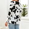 Dairy Cow Pattern Animal Women's Knitted Cardigan for Women Summer Top 2XL view 2