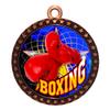 10 Pack of Boxing Bronze 2.25 Inch Medals Trophy Awards with Red White Blue Neck Ribbons D212B-FCL430-10PK view 1
