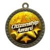 10 Pack of Citizenship Awards Gold 2.25 Inch Medals Trophy Awards with Red White Blue Neck Ribbons D212G-FCL451-10PK view 1