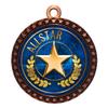 10 Pack of Allstar Bronze 2.25 Inch Medals Trophy Awards with Red White Blue Neck Ribbons D212B-EG4-10PK view 1