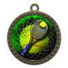 10 Pack of Tennis Gold 2.25 Inch Medals Trophy Awards with Red White Blue Neck Ribbons D212G-FCL566-10PK view 1