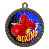 10 Pack of Boxing Gold 2.25 Inch Medals Trophy Awards with Red White Blue Neck Ribbons D212G-FCL430-10PK view 1