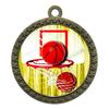 10 Pack of Basketball Gold 2.25 Inch Medals Trophy Awards with Red White Blue Neck Ribbons D212G-FCL411-10PK view 1