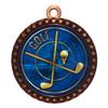 10 Pack of Golf Bronze 2.25 Inch Medals Trophy Awards with Red White Blue Neck Ribbons D212B-EG30-10PK view 1