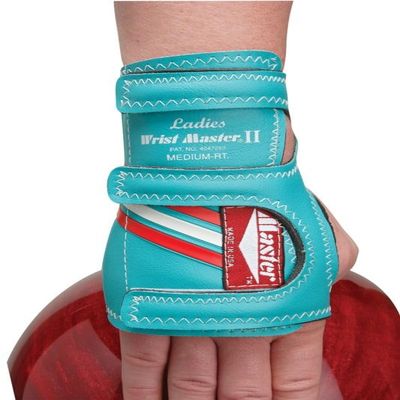 Master Industries Master Ladies Wrist 2 Bowling Support-Green-Right Hand-Medium, Black, Green, Berry or Powder Blue (M45GRRHMD)