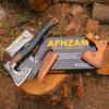 AFHZAM Viking Axe with Gift Vikings Knife Sheath | HandForged Carbon Steel Camping Axes and Hatchets Viking Gifts for Men | Bearded Vikings Valhalla Axe (Ax-64) view 2