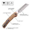 Petrified fish PFE04 Scholar,3.7" 154CM Satin Blade,98.5g Olive Wood Handel Front Flipper Liner lock Folding knife (Olive Wood Handle) view 2