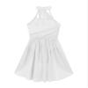 FEESHOW Women's Lyrical Ballet Dance Dress Halter Neck Leotard Dress Modern Contemporary Dance Costume Halter Neck White X-Large view 3