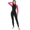 Dark Lightning Full Body Wetsuit Women, 3/2mm Wet Suit for Women Cold Water Swimming, Womens Diving Surfing Snorkeling Kayaking Water Sports,Triathlon Wetsuit,Red Rose, XL view 1
