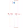 12 Pcs 30 Inch Archery Carbon Arrows 500 Spine Hunting Practice Target Carbon Arrows Shaft with 100 Grain Replaceable Tips for Archery Compound & Recurve & Traditional Bow (blue white arrow+quiver) view 3