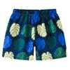 vastwit Baby Toddler Boys Hawaiian Swim Trunks Summer Holiday Outfit Quick Dry Printed Beach Shorts Navy Blue 2-3 Years view 2