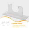TEHAUX 2pcs Acrylic Baseball Bat Racks Easy Installation Wall Mount Display for Softball Bats Strong Load-bearing Capacity Polished Edges for Safe Use view 4