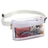 Clear Fanny Pack, Stadium Approved Clear Belt Bag for Women, Waterproof Transparent Waist Bag for Sports, Travel, Concerts (White) view 1