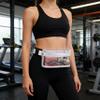 Clear Fanny Pack, Stadium Approved Clear Belt Bag for Women, Waterproof Transparent Waist Bag for Sports, Travel, Concerts (White) view 2