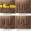 FDB Folding Kayak Snowboard Surfboard Paddleboard Wall Cradle Mount Rack Canoe Hanging Wall Frame Canoeing Aquaplane Skis Indoor & Outdoor Storage Rack (2 Pairs) view 4