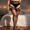 deladola Lace Thigh High Stockings, Black, Sheer Garter Belt, Suspender Pantyhose for Women view 3